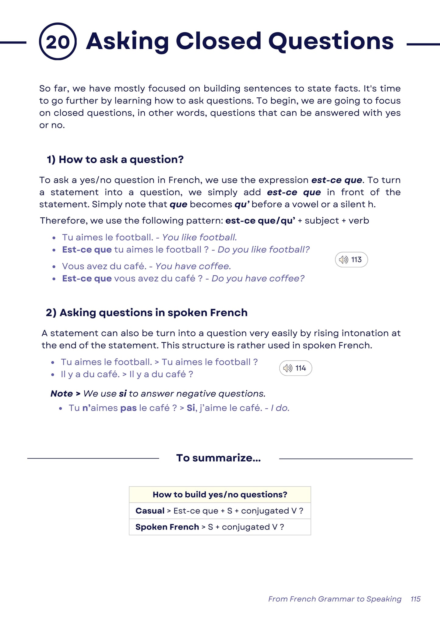 From French Grammar to Speaking [Ebook]