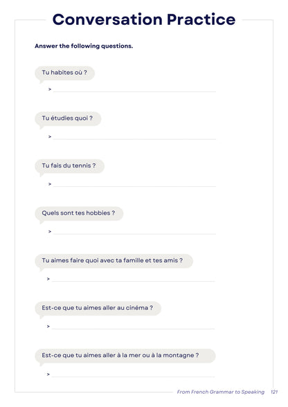 From French Grammar to Speaking [Ebook]